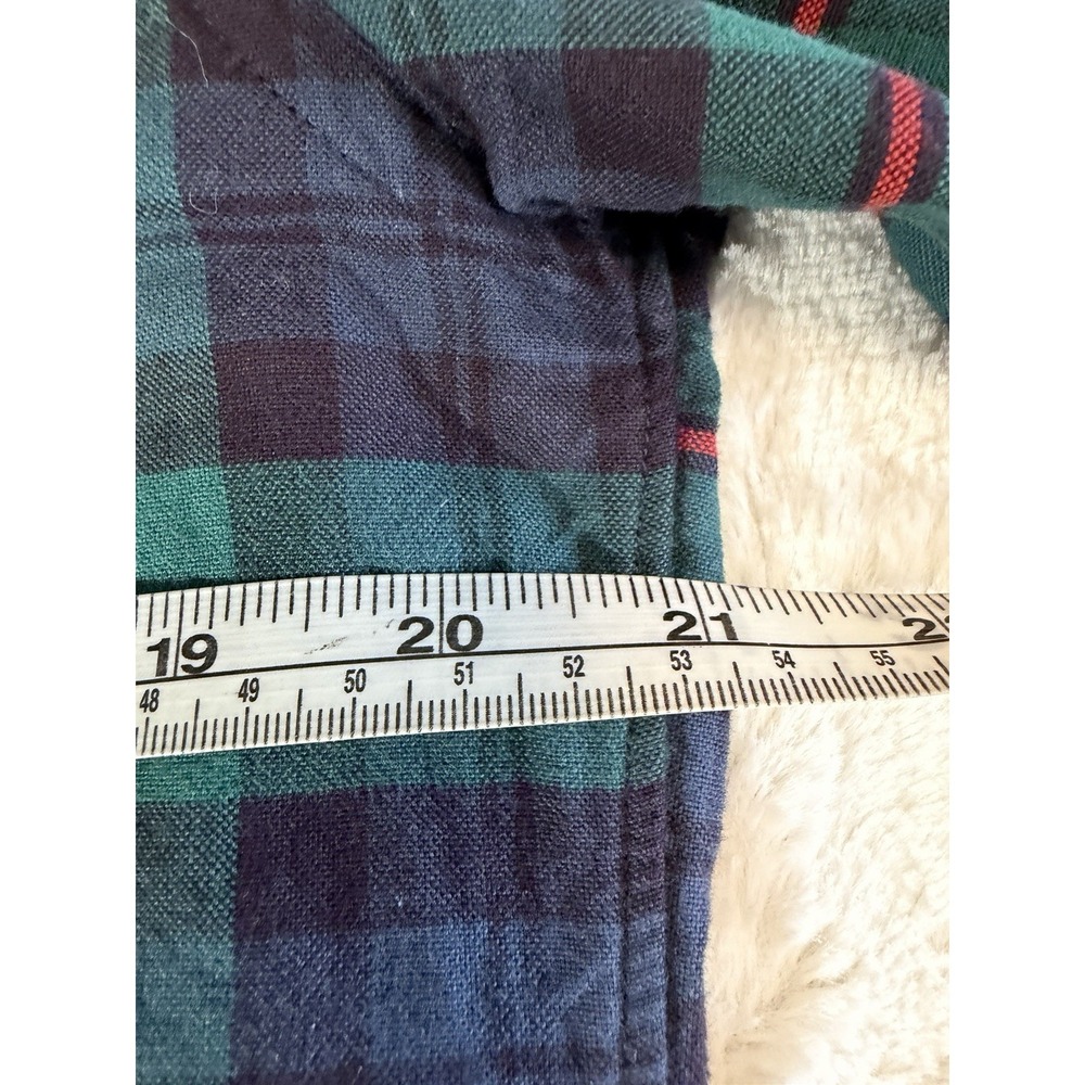 J.Crew Secret Wash Classic Fit Shirt - Black watch Tartan Men's Size M - Picture 6 of 7